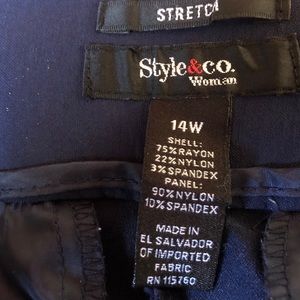 Style Co Womans Navy Blue Pants | Poshmark